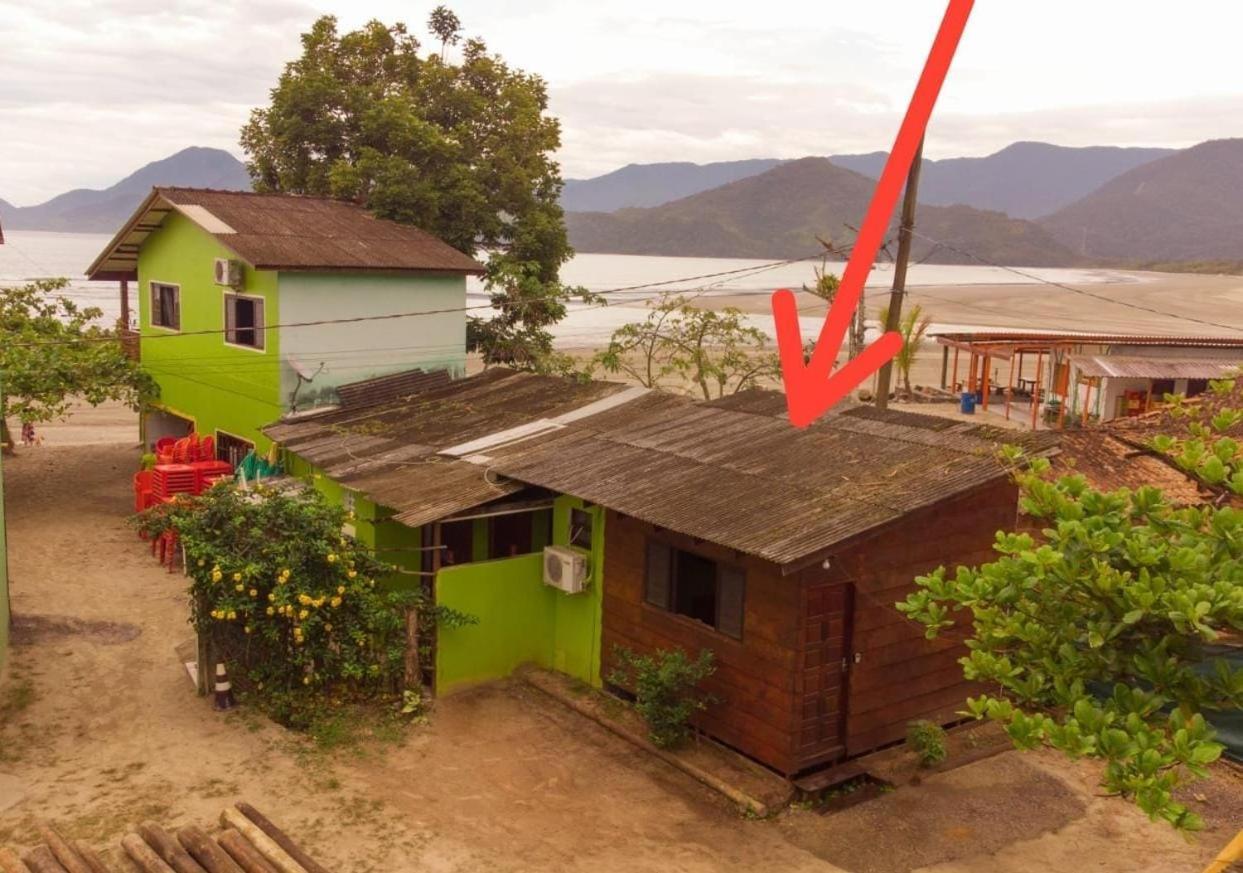 827 Chale Pe Na Areia, Completo Na Praia Do Estaleiro Em Ubatuba - 1 Dormitorio, 1 Banheiro, 1 Vaga De Garagem 外观 照片